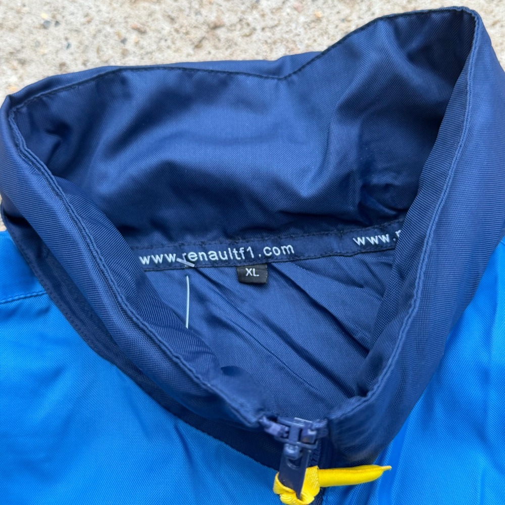 Vintage Mild Seven Renault F1 Team Hooded Racing Jacket Y2K Formula 1 Blue XL - Picture 5 of 7